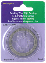 Wiretråd klar/metal, 0,45mm, 10m