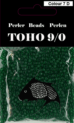 TOHO-perler grøn 7D