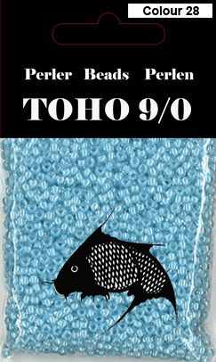 TOHO-perler l.blå 28