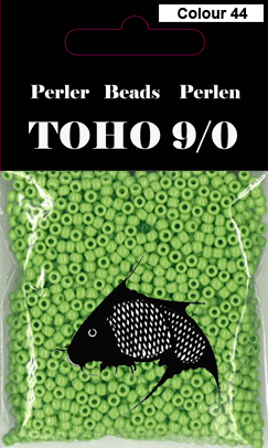 TOHO-perler 9/0 grøn 44