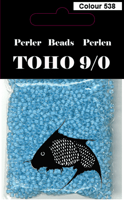 TOHO-perler l.blå 538