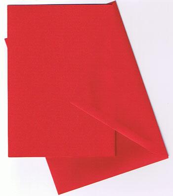 Kort med kuvert C6 rød 25stk.