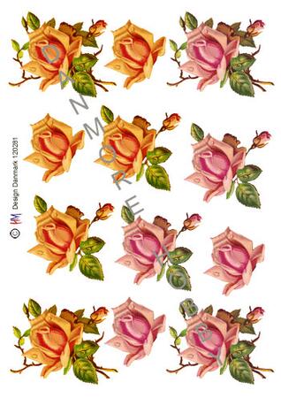 3D ark HM-design roser, blomster