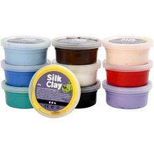 Silk Clay®, Ass. Farver, 40 G, 10 Ass.