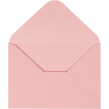 Kuvert, 10 Stk., 11,5 x 16cm, 110g, rosa/pink