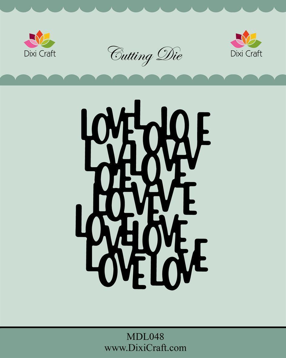dixi luv Dixi Craft dies “Love background” MDL048 | KUN 64,00 DKK