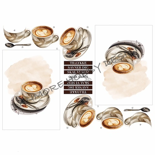 3D ark Quick Cards Kaffe | KUN 7,95 DKK