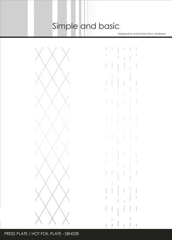 Simple and Basic Press Plate “Background Strips