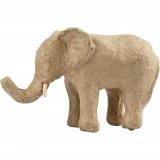 Pap elefant 9 x 13cm