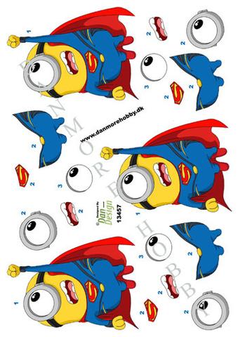 3D ark Dan-design Minion superman