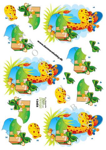 3D ark Dan-design Giraf med pakke