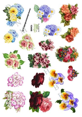3D ark Dan-design Forskellige slags blomster små