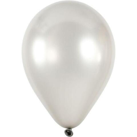 Ballon Sølv 23cm, 8stk.