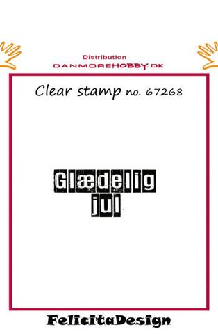 Stempel tekst - Glædelig jul