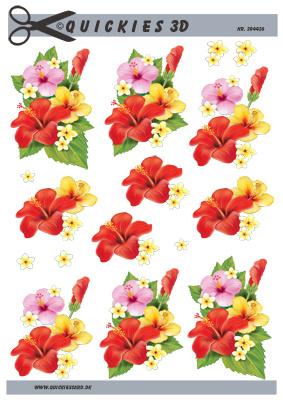 3D ark Quickies Hawaii blomster