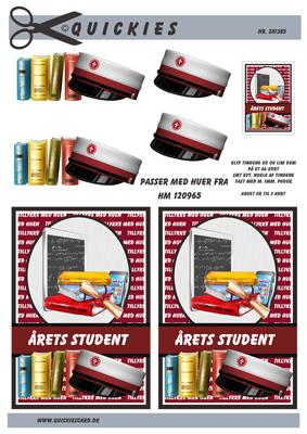 3D Quickies, Årets student hue med rødt bånd