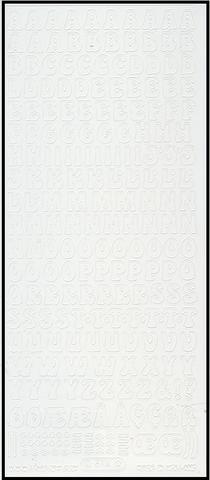 Stickers Bogstaver 10mm 814 hvid