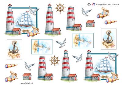 3D ark HM-Design, Fyrtårn og skib