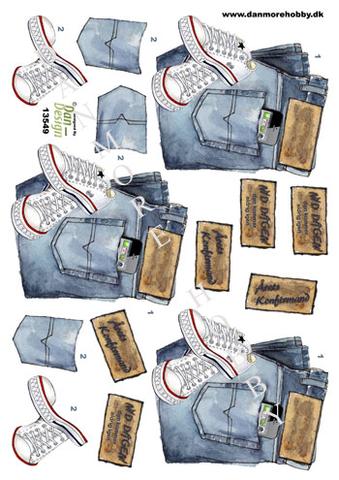 3D ark Dan design, Converse og jeans