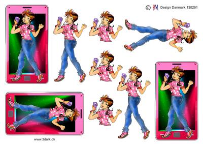 3D HM Design, Stor mobil med pige