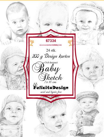 Felicita Toppers Baby sketch 24 stk
