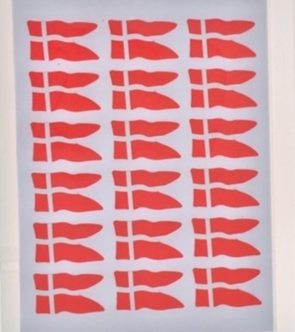 Oblater flag mellem 36stk.