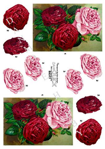 3D ark Dan-quick blomster roser
