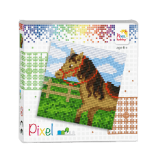 Pixel billede hest