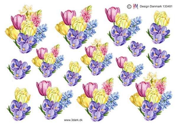 3D ark HM-design Forårsblomster tulipaner