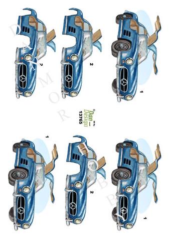 3D ark Dan-design klassisk sportsvogn