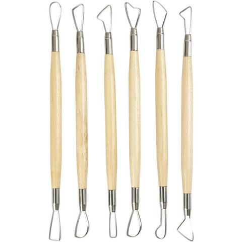 Lerslynge, Skarpe Kanter, L: 20 cm, 6 Stk.