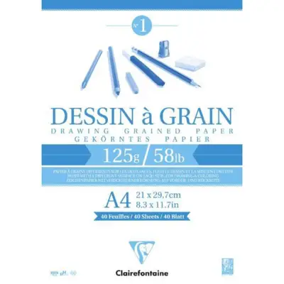 Clairefontaine Tegneblokke 125g. A4