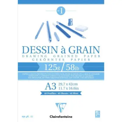 Clairefontaine Tegneblokke 125g. A3
