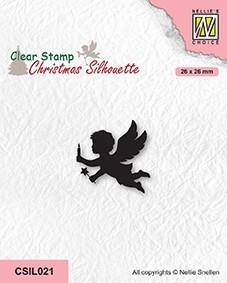 NS Clearstamp "Angel with candle" CSIL021