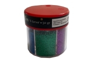 Glitter Shaker Mix. 6 frv. 50g. ass.