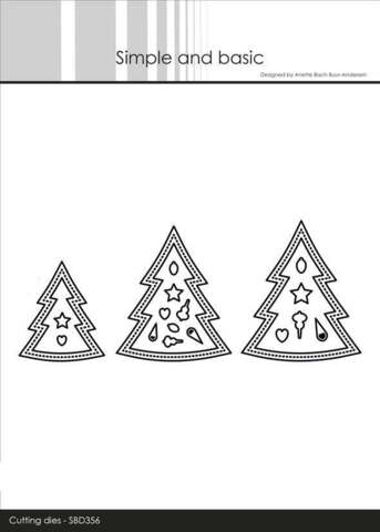 Simple and Basic die "Christmas Trees" SBD356