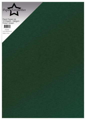 Paper Favourites Pearl Paper "Forest Green" PFSS409