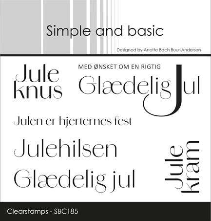 Simple and basic Clearstamp "Juleknus" SBC185