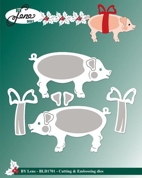 BY Lene Dies "Large Christmas Pig" BLD1701