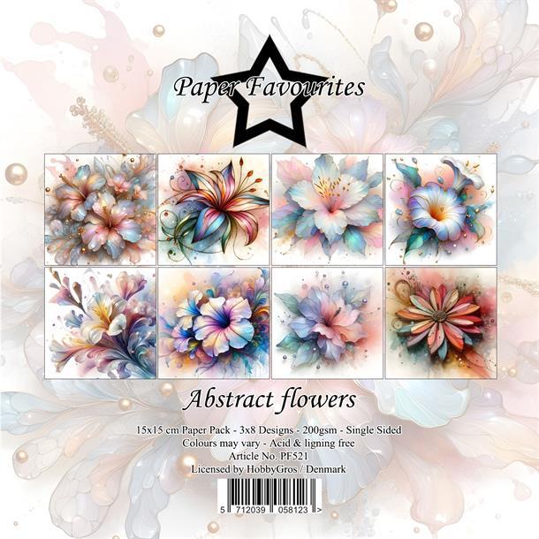 Paper Favourites Paper Pack 15*15cm "Abstract flowers" PF521