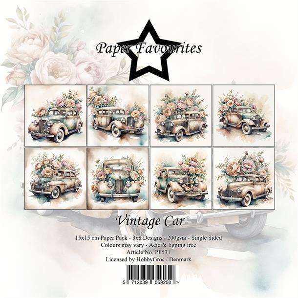 Paper Favourites Paper Pack 15x15cm "Vintage Car" PF531