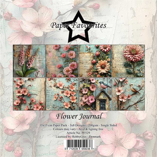 Paper Favourites Paper Pack 15x15cm "Flower Journal" PF529