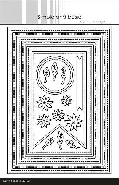 Simple and Basic die "Combi Striped Frames - A5" SBD482