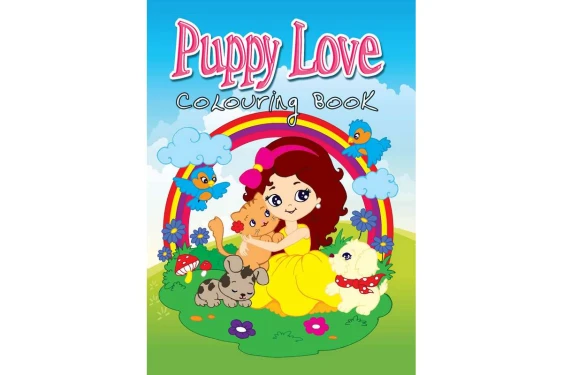 Malebog A4 Puppy Love 16 sider