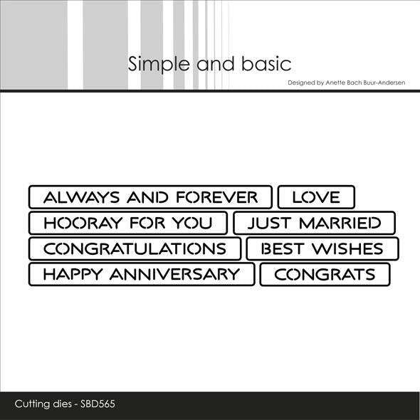 Simple and Basic die "All-in-one Plate - Love" SBD565