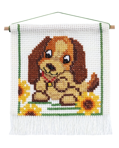 Broderi My First Kit Hund 16x18cm