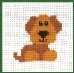 Broderi My First Kit Hund 8x8cm