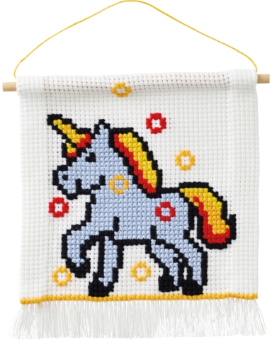 Broderi My First Kit Enhjørning 16x18cm