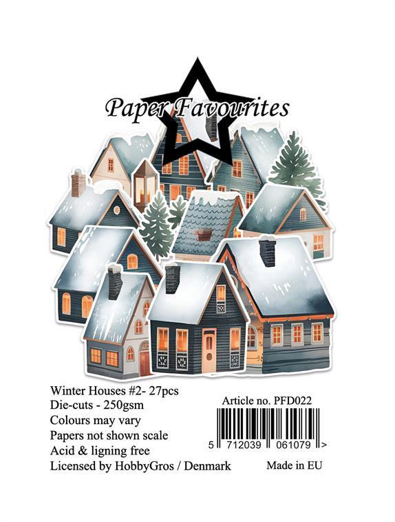 Paper Favourites Die-Cuts "Winter Houses #2" PFD022