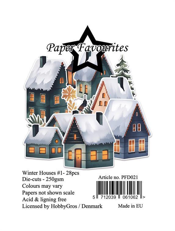 Paper Favourites Die-Cuts "Winter Houses #1" PFD021